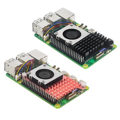 Raspberry Pi 5 Активный охлаждающий вентилятор с радиатором из чистой меди/алюминия