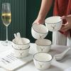 Керамическая миска и ложка - Подарочная коробка-сувенир к мероприятию по запуску компании
