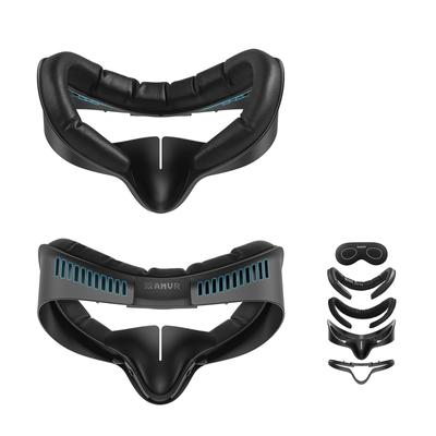 Совместимо с лицевым интерфейсом AMVR Quest 3S Face Cushion, моющаяся лицевая накладка, мягкий ПУ Ice Silk и (Стандартная версия)