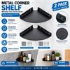 1/2Pcs Quarter Round Wall Mount Storage Rack Metal Corner Shelf Organizer  for Bathroom Shower