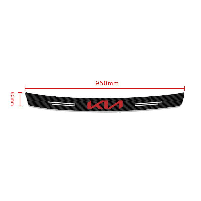 Carbon Fiber Car Trunk Rear Bumper Sticker Guard Plate Protector For KIA Cerato Sportage R K2 K3 K5 Sorento Sportage R Rio SoulSI1
