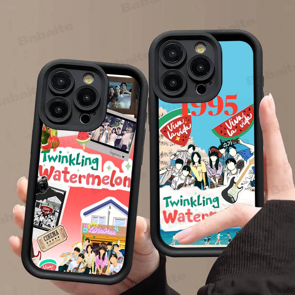 Koear Viva La Vida Блестящий арбуз Чехол для телефона для iPhone 17 16 15 13 11 12 14 Pro Max Plus Силиконовый чехол-оболочка