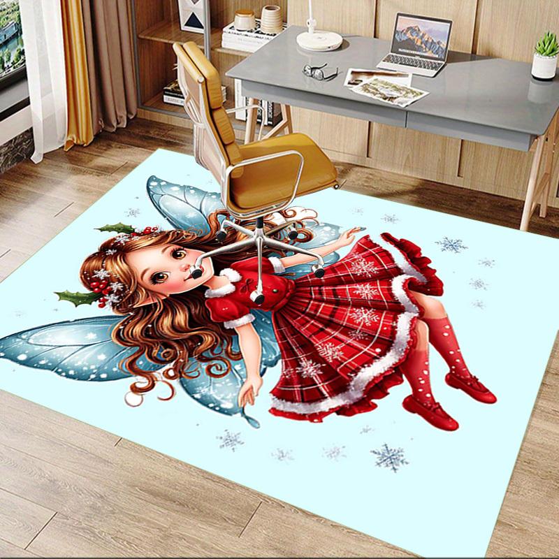 1PC Christmas, Fairy Extra Large Non Slip Floor carpet, Office, family, Studio Large Area Rug Indoor Rugs, Bold Statement Piece