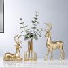 2x Фигурки оленей Статуэтки оленей Креативные декоративные экспозиции Украшения Скульптуры