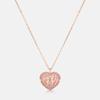 METROCITY JEWELRY Cuore Sterling Silver Rose Necklace A243SN1227RPP