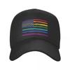LGBT Gay Pride Rainbow American Flag Baseball Cap Sun Protection Unisex Women's Adjustable Dad Hat Spring Snapback Caps