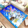 Cartoon Digimon Adventure Area Rug Large,Carpet Rug for Living Room Bedroom Sofa Doormat Decoration, Non-slip Floor Mat Cover 3D