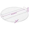 Grill Grate with Handles Round Ø54 cm 304 Stainless Steel