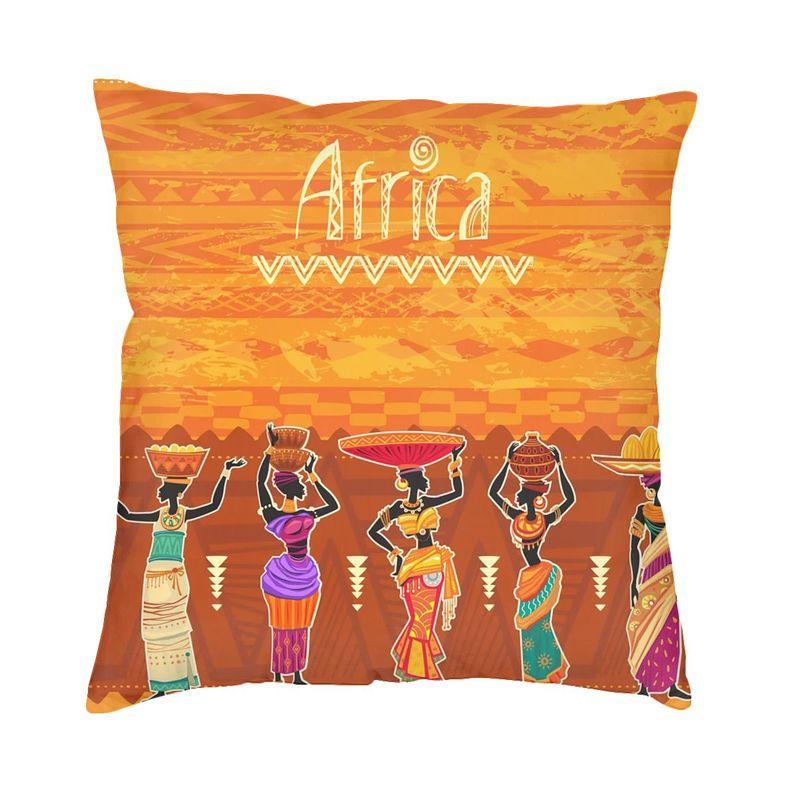 African Ethnic Motifs Cushion Cover 40X40 Decoration 3D Printing Africa Art Culture Throw Pillow Case For Living Room Two Side