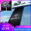 For Alfa Romeo Car B-pillar Sticker Vinyl Waterproof DIY Auto Door Post Decals For Alfa Romeo Stelvio Volante 147 156 159 Mito B