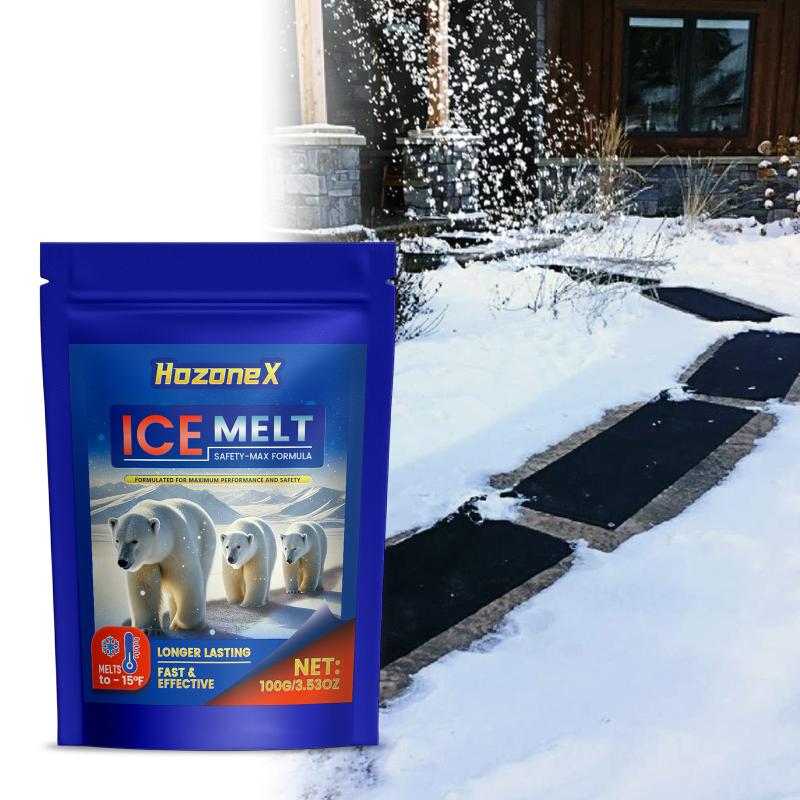 Fast Snow Ice Remover Concrete Safe Outdoor Use Winter Melting Agent for Driveway Walkway Steps