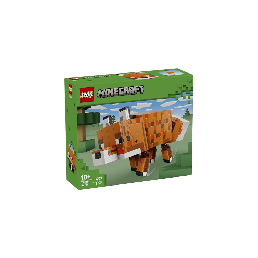 LEGO Minecraft Игрушка-лиса Строительные блоки для детей 10-12 лет Образовательный подарок 21588