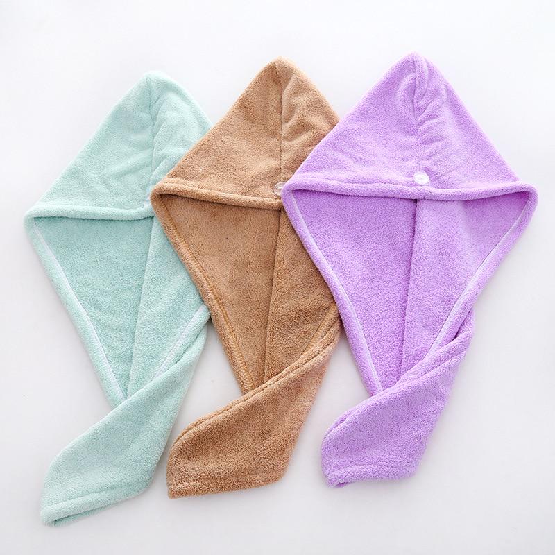 Newest Microfibre After Shower Hair Drying Wrap Womens Girls Lady's Towel Quick Dry Hair Hat Cap Turban Head Wrap Bathing Tools