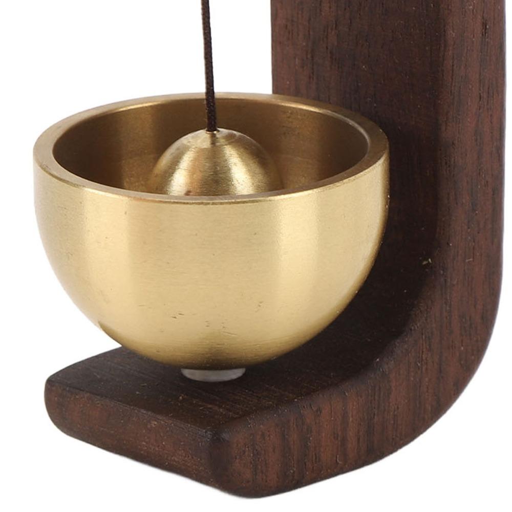 2pcs Self-Adhesive Shopkeepers Bell Wood Chime Hanging Door Bell Wooden Doorbell For Home Garden