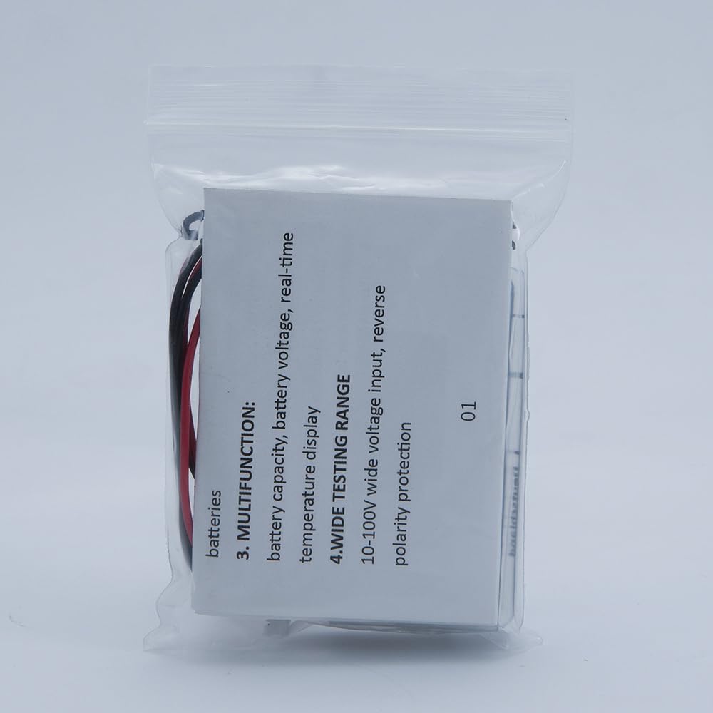 Многофункциональный ЖК-измеритель мощности для свинцово-кислотных аккумуляторов, измеритель напряжения с дисплеем температуры, дисплей батареи, дисплей напряжения, 12 В