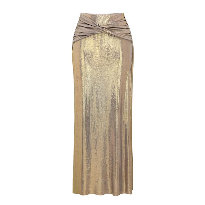 1011 European and American new hollow pleated colored diamond decorative one-piece swimsuit women's clothing explosion