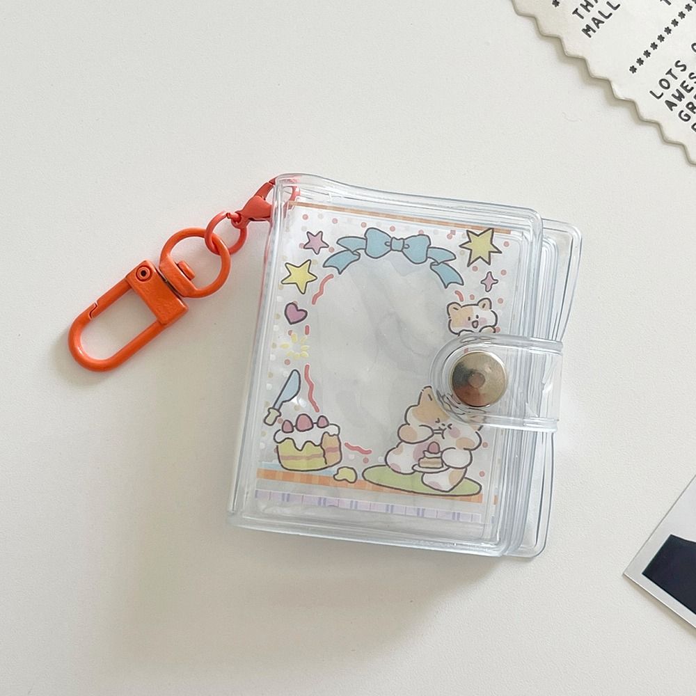 Держатель для фотокарточек Cartoon Idol, 2-дюймовый альбом для хранения карточек, мини-фотоальбом для девочек