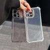 Блестящий мягкий силиконовый прозрачный чехол для iPhone 16E 16 Pro 15 Pro Max 14 11 13 12 11 противоударный защитный прозрачный бампер для объектива