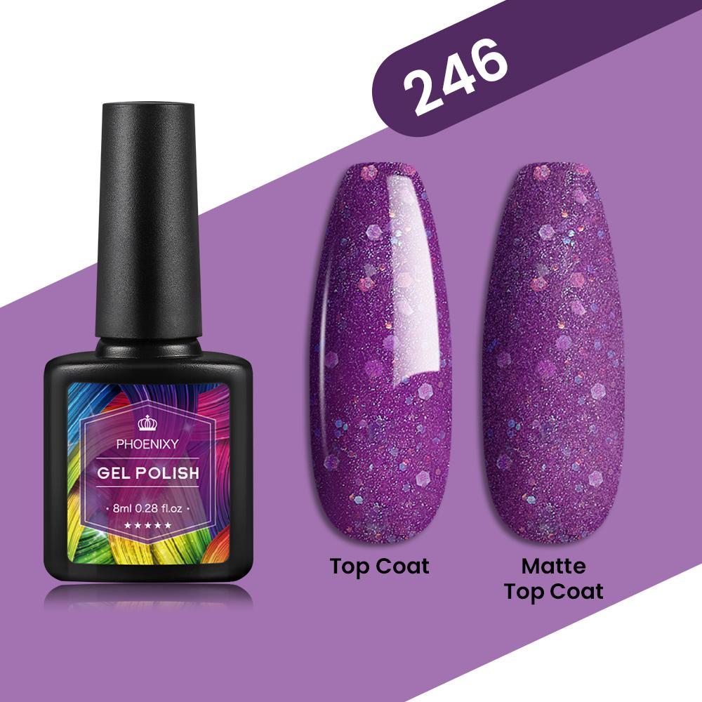 PHOENIXY 80 цветов, 8 мл гель-лак для ногтей, УФ-гель для ногтей, стартовый набор, замачиваемый гель-лак, гель-лак для ногтей, маникюр, DIY салон на дому