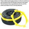 Tire Mounting Rubber Band Tool Accessories for RC 1/8 Off  Road Vehicles 1/10 Short   Trucks(Yellow )