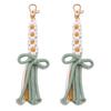 1pc/bag Alloy + Cotton Rope Daisy Key Chain DIY Craft Accessories