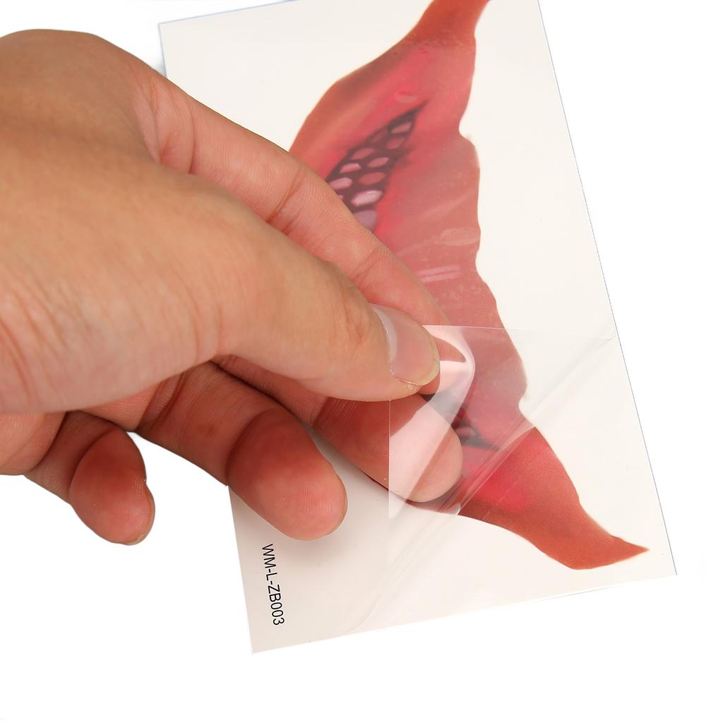 6шт большой рот татуировки наклейки страшные водонепроницаемый Sweatproof ужас временные Хэллоуин татуировки лица St