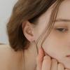 [Носили Наён из TWICE][Серебро 925 пробы] Серьги-шарики, два способа ношения (S)