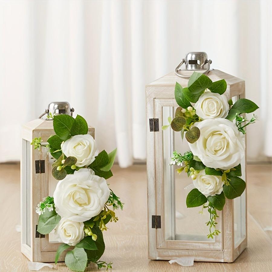 2 шт. Уличные Имитация Розы Многоцветные Цветы для Спинки Стула Арка Угловой Цветок