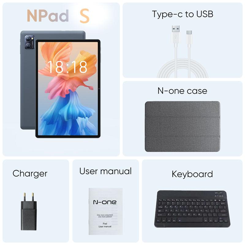 N-one Планшет Android 12 MT8183 Octa-Core 10 дюймов новейший планшетный компьютер поддержка 5G WiFi