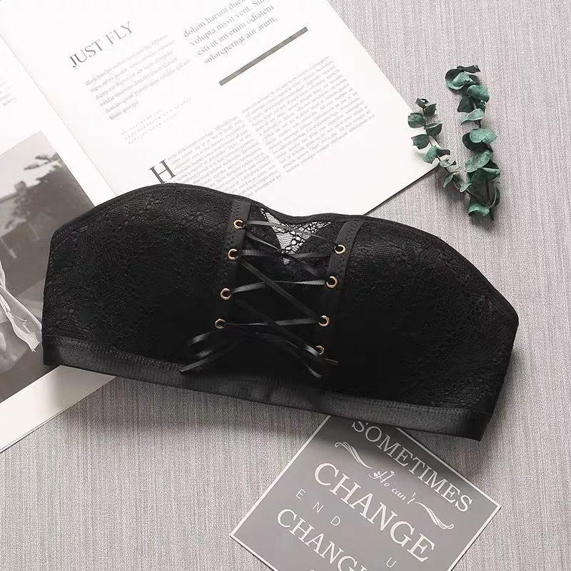 Кружевной бюстгальтер пуш-ап без бретелей Viala B - Без косточек, регулируемый, сексуальный дизайн спинки, нижнее белье для маленькой груди