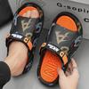 Модная мужская обувь больших размеров, летние нескользящие сандалии для ходьбы по воде, для отдыха и спорта, мужская обувь для улицы, пляжные шлепанцы, легкая обувь для ходьбы