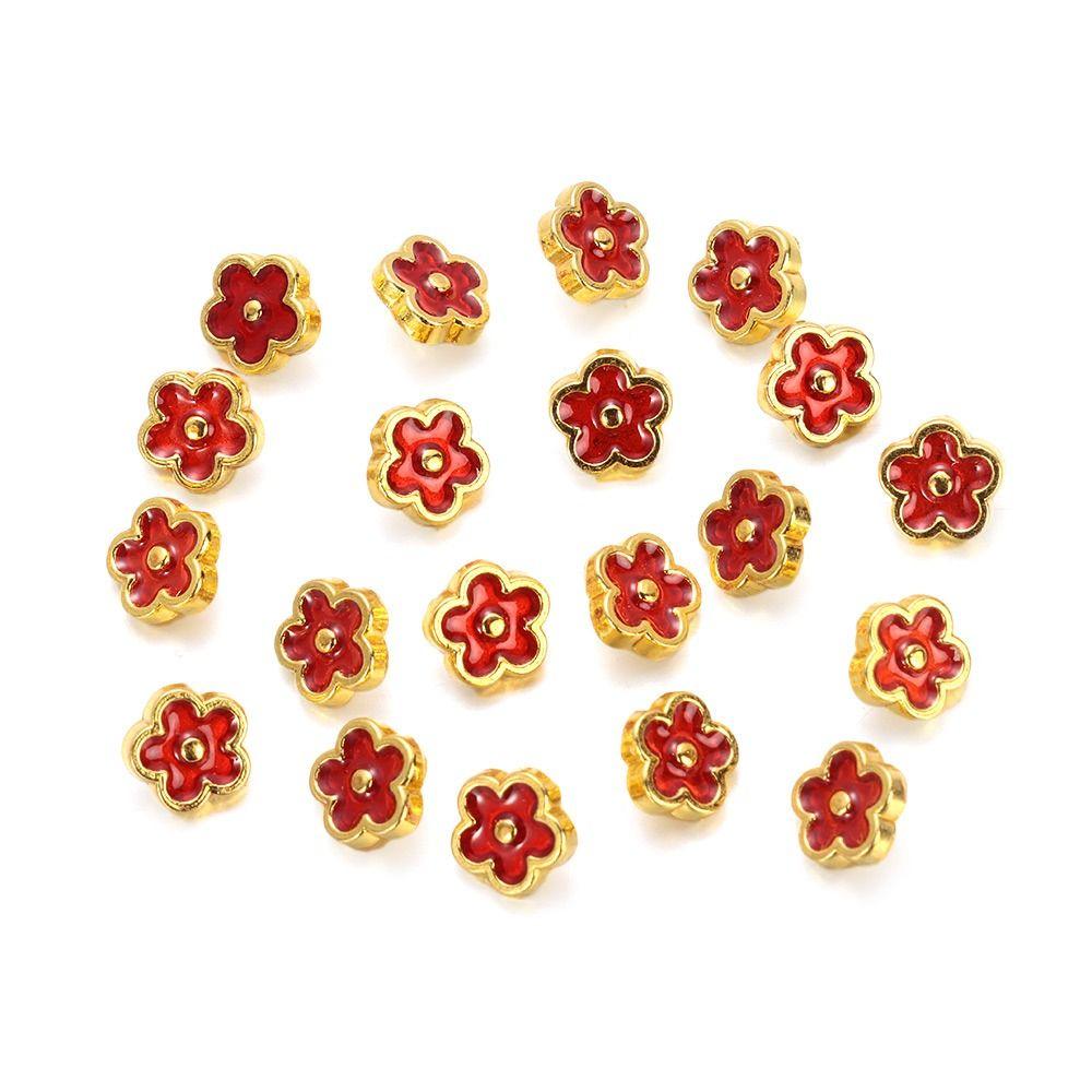 20pcs 5.5mm Flower Buckles Handmade DIY Doll Clothes New Stuffed Toys Accessories  1/6 Doll