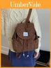 Casual Womens School Backpack With Corduroy Fabric And Lightweight Comfort