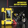 12 В 12 А 24 В 6 А зарядное устройство для автомобильного аккумулятора 7-ступенчатое зарядное устройство для электрических мотоциклов для ремонта интеллектуальных аккумуляторов LifePO4 Wet Dry Lead Acid AGM