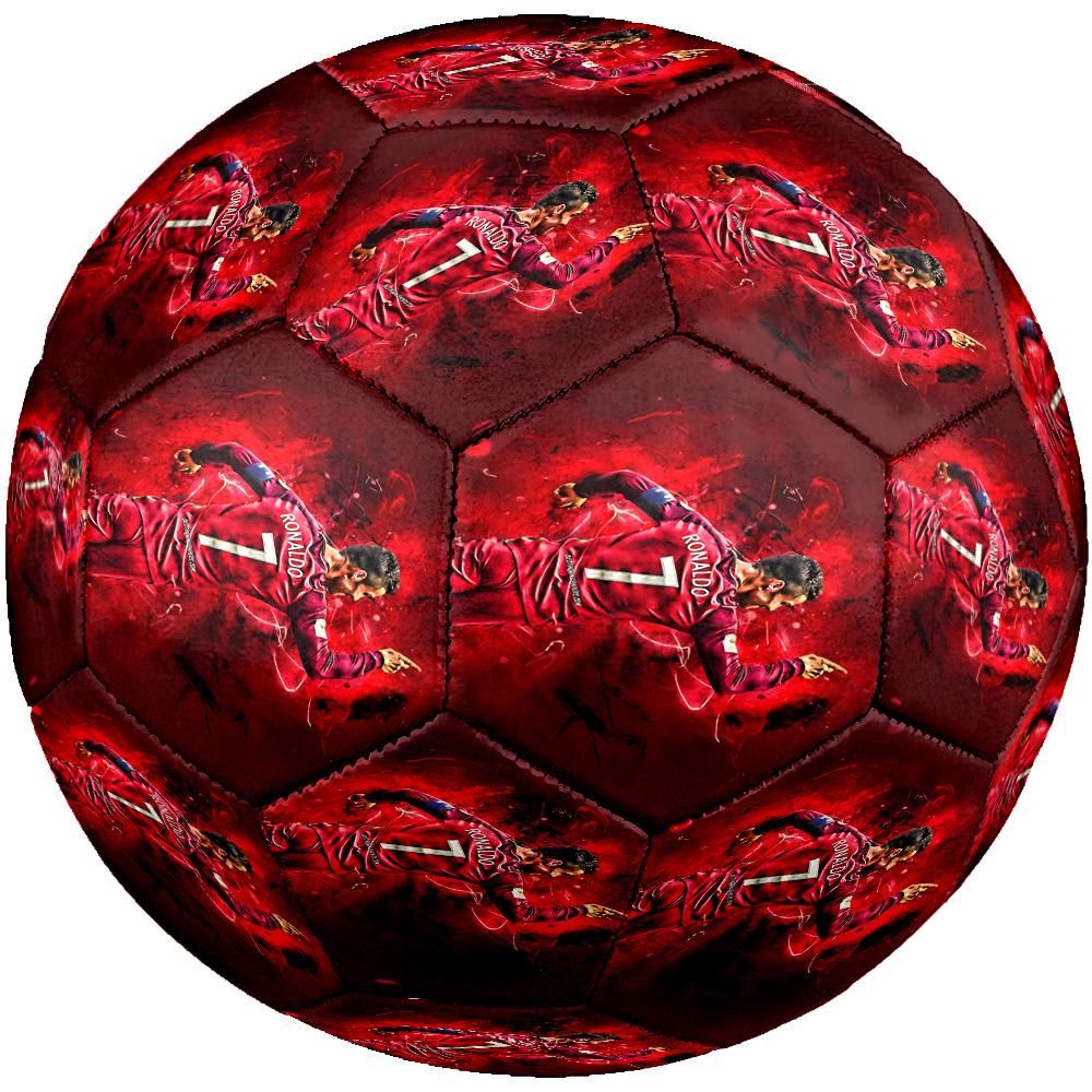 Ronaldo's Number Seven Jersey Size 5 Soccer Football Machine Sewn Indoor/Outdoor Training and Matches Unique Gift for Soccer Lovers
