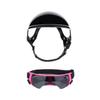 Comfortable Dog Sports Helmet Goggles Set with Shock Absorption Easy to Wear Design for Pet Outdoor Mountain Climbing