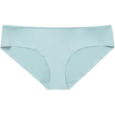 Твердое удобное сексуальное нижнее белье с низкой талией и треугольными чашечками, женское нижнее белье небесно-голубого цвета QF7705AD-CYA