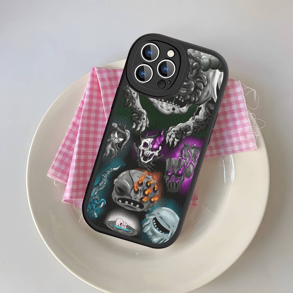 Игра The Binding Of I-Isaac Для IPhone 16 15 14 13 12 11 Pro Max Plus Ударопрочный Кожаный Мягкий Чехол для Телефона