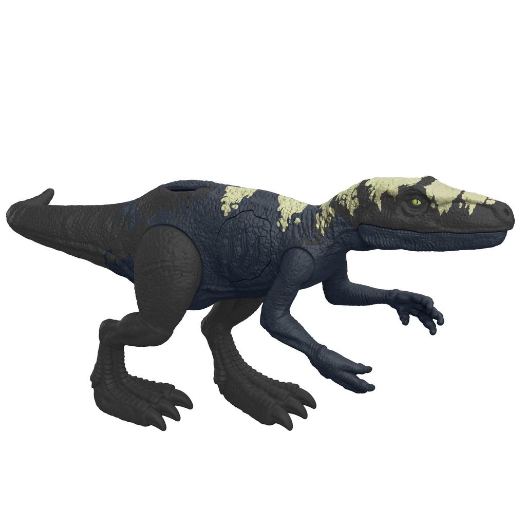Mattel Мир Юрского Периода Поврежденный Светящийся Герреразавр [Игрушка Динозавр] [Длина: приблизительно. 18,5 см] [Возраст 4+] HTP66