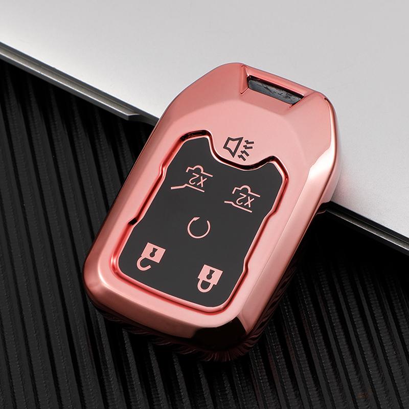 Мягкий чехол для смарт-ключа из ТПУ для Chevrolet Tahoe Suburban для GMC для GM Shell Fob Holder, автомобильные аксессуары