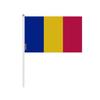 Drapeau Mini - Tchad - 14 X 21 Cm - Polyester - Lot De 100 - Léger Et Robuste