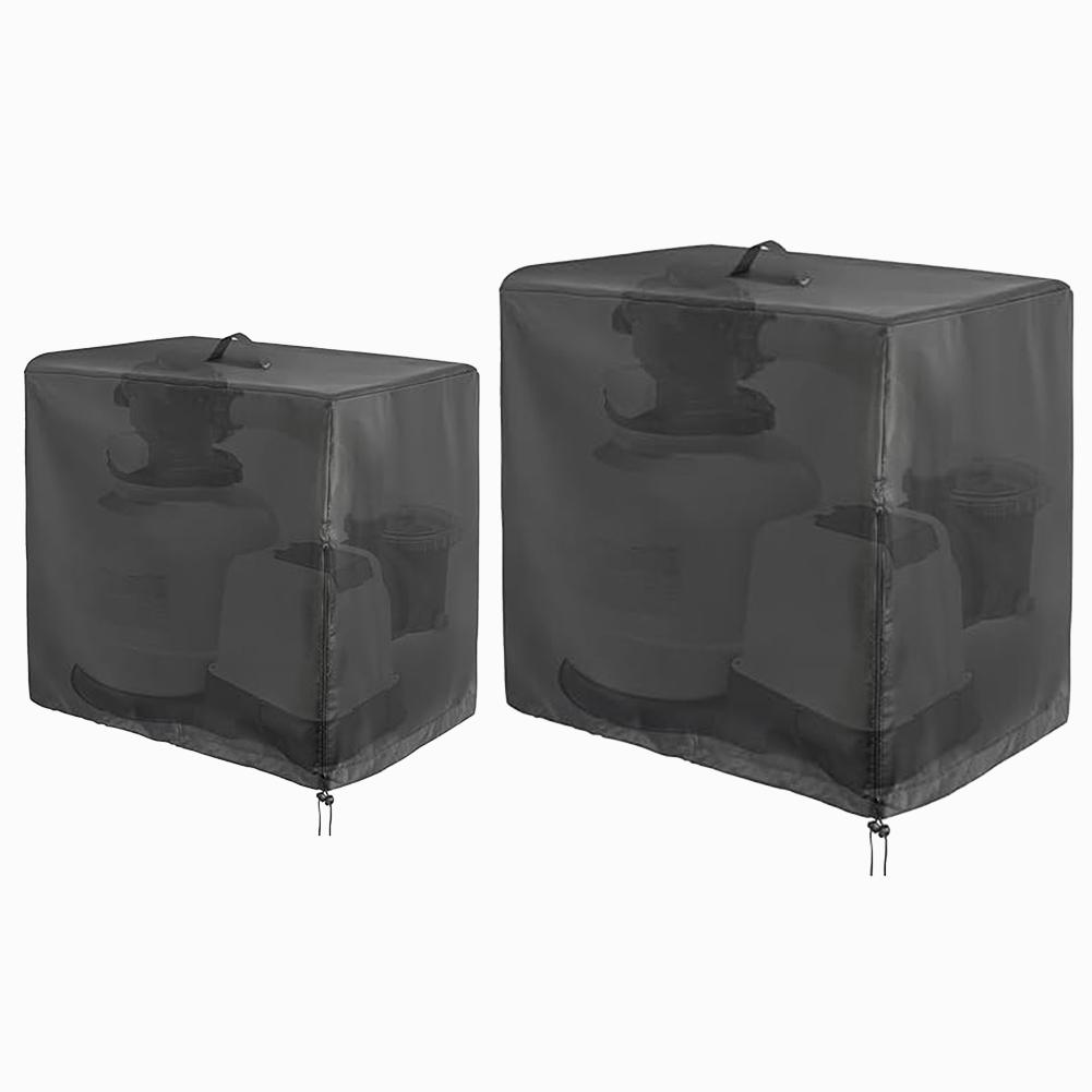 Outdoor Pool Maintenance Black Swimming Pool Cover 420D Oxford Cloth Cover UV Protection Cover Easy Installation