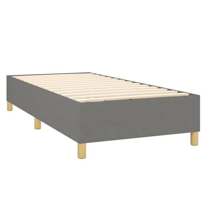 Cadre de lit avec matelas - Maison Exclusive - 100x200cm - Tête de lit réglable - Tissu durable