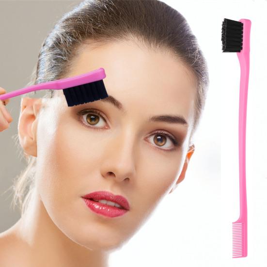 3Pcs/Set Hair Styling Comb Kit with Double-side Edge Control Teasing Bristle Brush Rat Tail Women Comb Back Brushing Combing Styling Brush