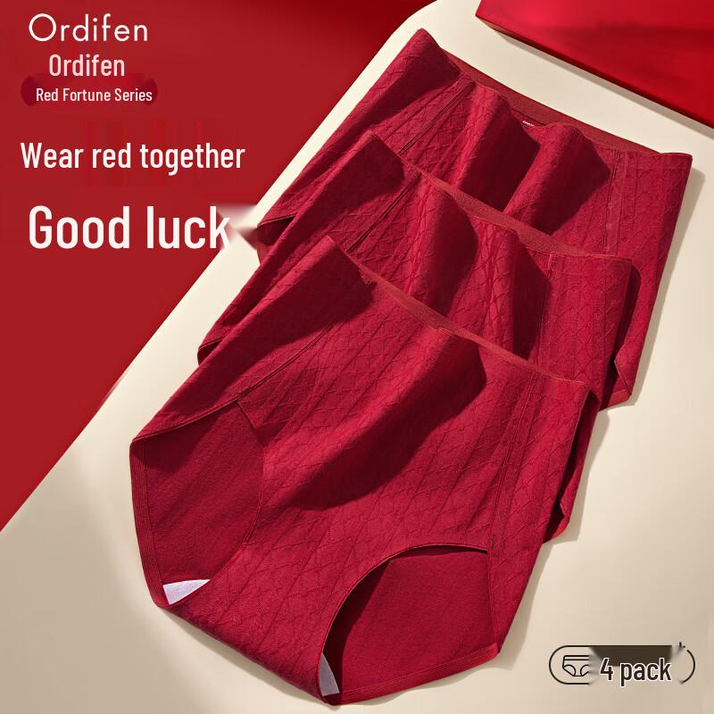 ODIFEN Women's Cotton Seamless High-Waist Briefs