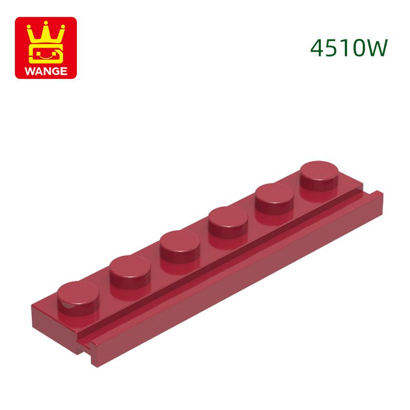 Нетоксичный 76 шт./Лот 4510W Пластина Модифицированная 1x6 С Направляющей для Двери С Пазами Блок Цветные Аксессуары MOC Совместимые С Кирпичиками Дети