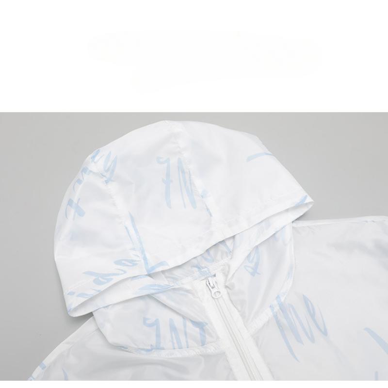 Летняя детская спортивная солнцезащитная одежда с капюшоном, уличная солнцезащитная одежда с длинными рукавами и принтом для мальчиков, куртка