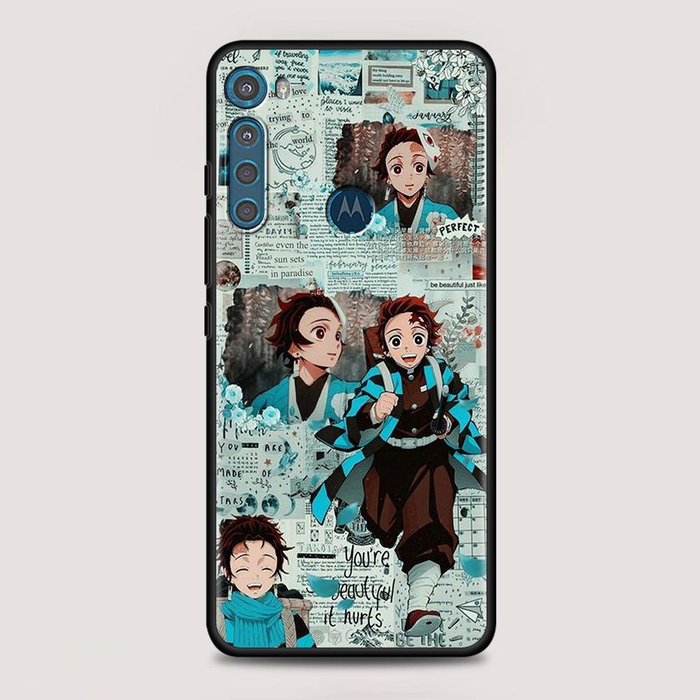 Чехол Kimetsu No Yaiba Demon Slayer для MOTOROLA One Fusion для Moto G10 G9 G8 Plus Play Power One G20 G30 G40 G50 G60 Edge 20