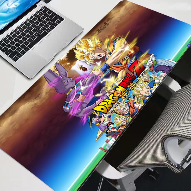 DBZ Dragon Ball Z Gaming Keyboard Rug Laptop Japan Anime Mouse Pad XXL Black mouse pads Desk Mat PC Gamer Carpet New Mousepad