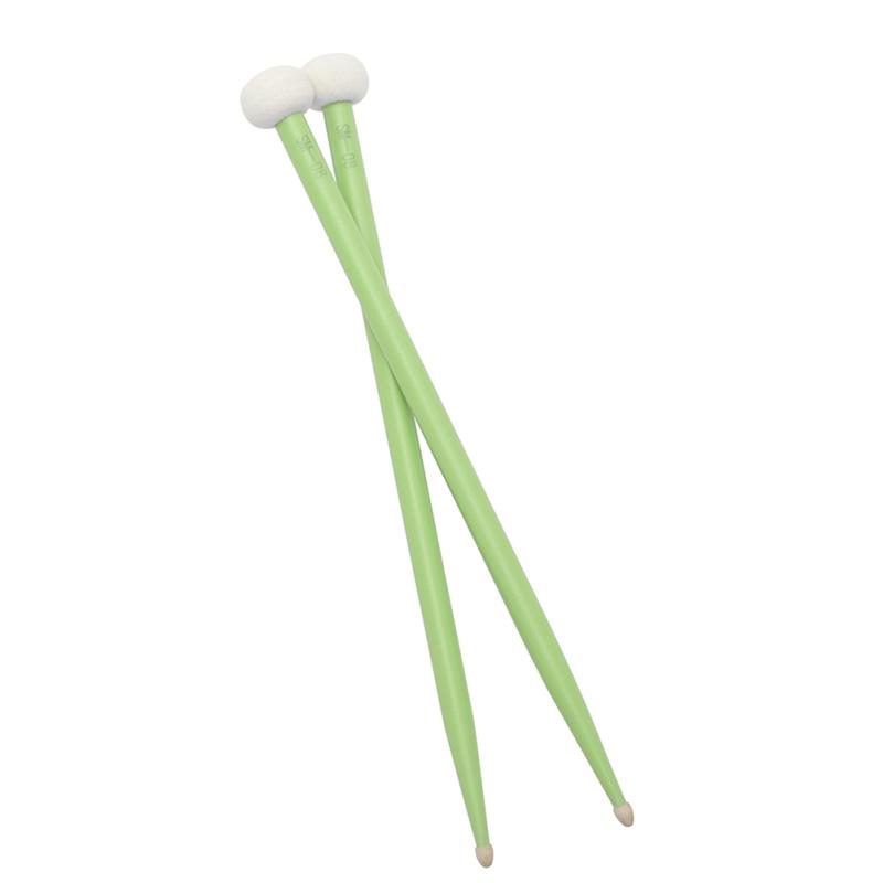 1 пара красочных барабанных палочек для литавр с фетровой головкой, барабанные палочки, ударный инструмент, практика игры